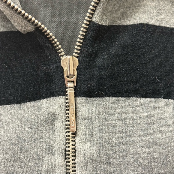 Jones New York Sport 1X Gray & Black Striped Half-Zip Pullover - Picture 2 of 8